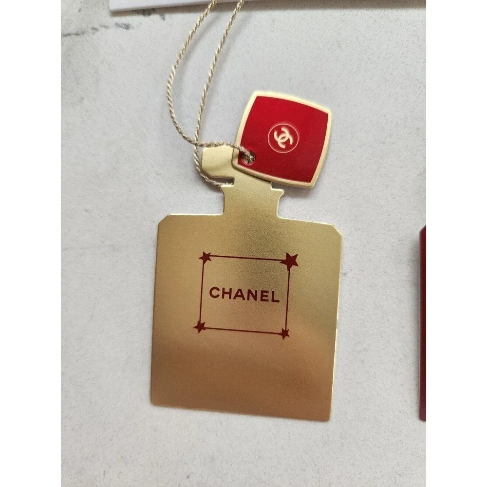 NIB Chanel Small Paper Logo Label Tags Set of 4